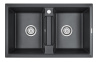 Кухонная мойка Paulmark TANDEM 80/2 PM238150-BL 80х50 цвет черный